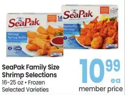 Albertsons SeaPak Family Size Shrimp Selections offer