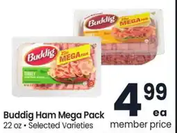 Albertsons Buddig Ham Mega Pack offer