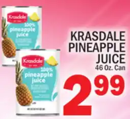 C Town KRASDALE PINEAPPLE JUICE offer