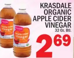 C Town KRASDALE ORGANIC APPLE CIDER VINEGAR offer