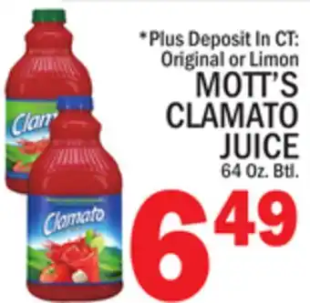 C Town MOTT'S CLAMATO JUICE offer