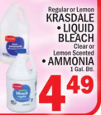 C Town KRASDALE LIQUID BLEACH offer