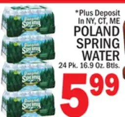 C Town POLAND SPRING WATER offer