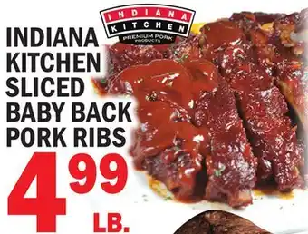 C Town INDIANA KITCHEN SLICED BABY BACK PORK RIBS offer