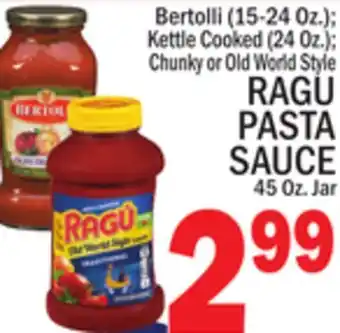 C Town RAGU PASTA SAUCE offer