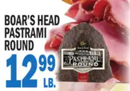 C Town BOAR'S HEAD PASTRAMI ROUND offer