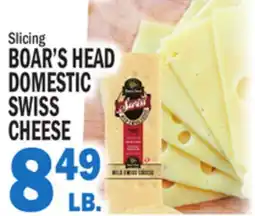 C Town BOAR'S HEAD DOMESTIC SWISS CHEESE offer