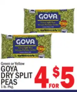 C Town GOYA DRY SPLIT PEAS offer