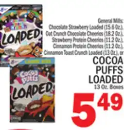 C Town COCOA PUFFS LOADED 13 Oz. Boxes offer