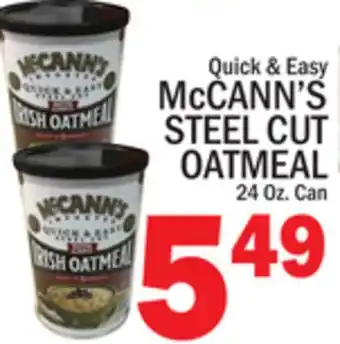 C Town McCANN'S STEEL CUT OATMEAL offer