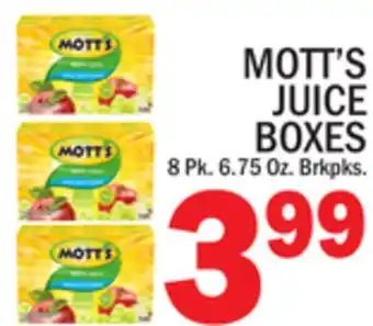 C Town MOTT'S JUICE BOXES offer