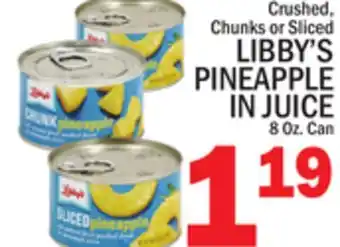 C Town LIBBY'S PINEAPPLE IN JUICE offer