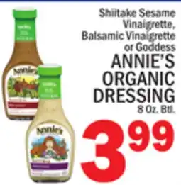 C Town ANNIE'S ORGANIC DRESSING offer