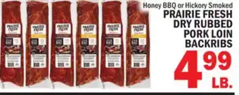 C Town PRAIRIE FRESH DRY RUBBED PORK LOIN BACKRIBS offer