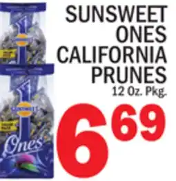 C Town SUNSWEET ONES CALIFORNIA PRUNES offer