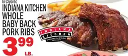 C Town INDIANA KITCHEN WHOLE BABY BACK PORK RIBS offer