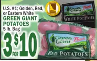 C Town GREEN GIANT POTATOES offer