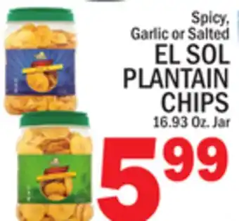 C Town EL SOL PLANTAIN CHIPS offer