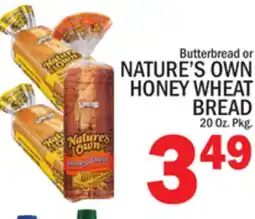 C Town NATURE'S OWN HONEY WHEAT BREAD offer