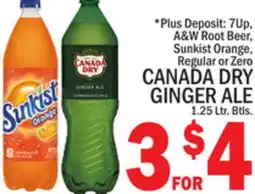 C Town CANADA DRY GINGER ALE offer