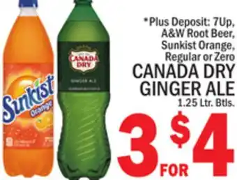 C Town CANADA DRY GINGER ALE offer