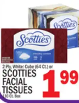 C Town SCOTTIES FACIAL TISSUES 110 Ct. Box offer