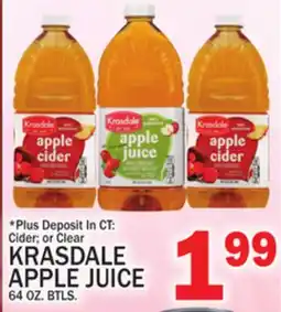 C Town KRASDALE APPLE JUICE offer