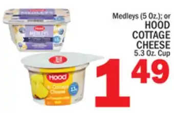 C Town HOOD COTTAGE CHEESE 5.3 Oz. Cup offer