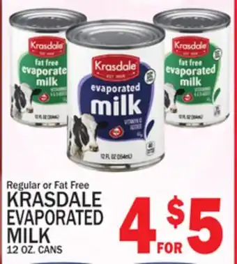 C Town KRASDALE EVAPORATED MILK offer