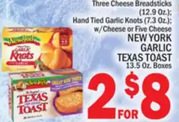 C Town NEW YORK GARLIC TEXAS TOAST 13.5 Oz. Boxes offer