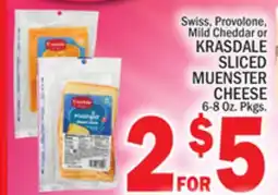 C Town KRASDALE SLICED MUENSTER CHEESE offer