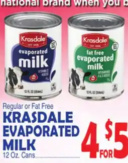 Bravo Supermarkets KRASDALE EVAPORATED MILK offer