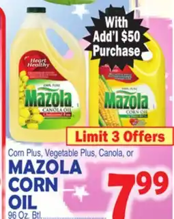 Bravo Supermarkets MAZOLA CORN OIL offer