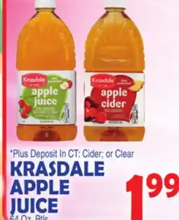 Bravo Supermarkets KRASDALE APPLE JUICE offer