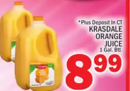 C Town KRASDALE ORANGE JUICE offer