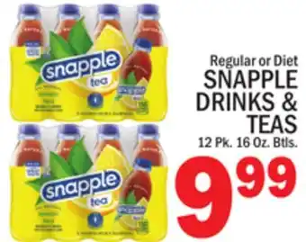 C Town SNAPPLE DRINKS & TEAS offer