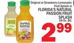 C Town FLORIDA'S NATURAL PASSION FRUIT SPLASH offer