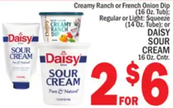 C Town DAISY SOUR CREAM 16 Oz. Cntr offer