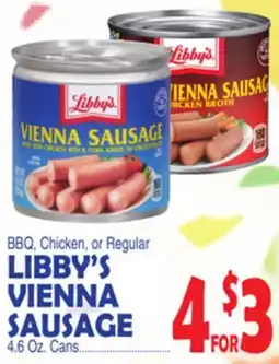 Bravo Supermarkets LIBBY'S VIENNA SAUSAGE offer