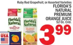 C Town FLORIDA'S NATURAL PREMIUM ORANGE JUICE offer