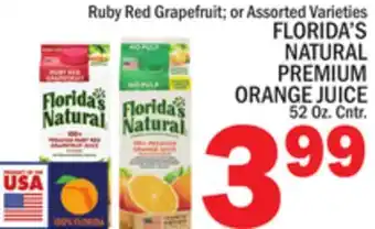 C Town FLORIDA'S NATURAL PREMIUM ORANGE JUICE offer