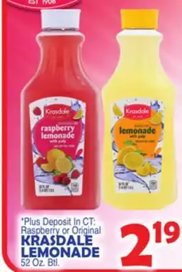 Bravo Supermarkets KRASDALE LEMONADE offer