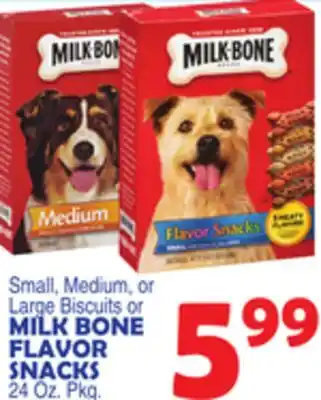 Bravo Supermarkets MILK BONE FLAVOR SNACKS offer