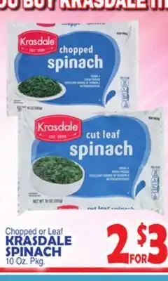 Bravo Supermarkets KRASDALE SPINACH offer