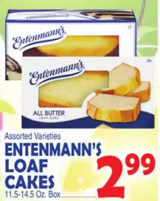 Bravo Supermarkets ENTENMANN'S LOAF CAKES offer