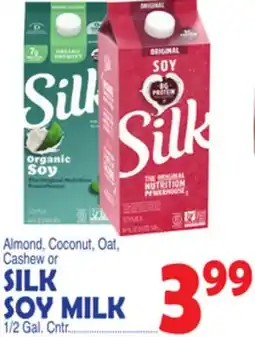 Bravo Supermarkets SILK ALMOND, COCONUT, OAT, CASHEW OR SOY MILK offer