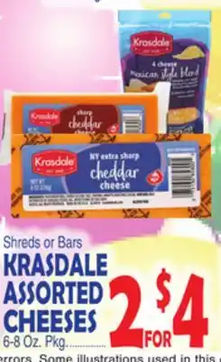 Bravo Supermarkets KRASDALE ASSORTED CHEESES offer