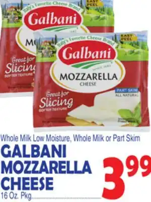 Bravo Supermarkets GALBANI MOZZARELLA CHEESE offer