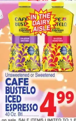 Bravo Supermarkets CAFE BUSTELO ICED ESPRESSO offer