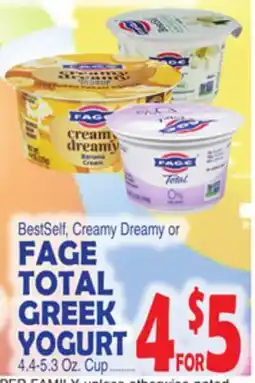 Bravo Supermarkets FAGE TOTAL GREEK YOGURT offer